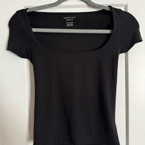 Women’s American Eagle Outfitters Short Sleeve Top In Black